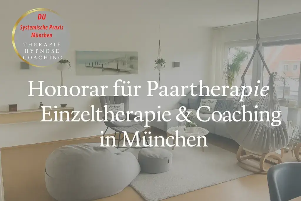 Honorar für Paartherapie, Einzeltherapie und Coaching in der Systemischen Praxis München – Schwabing / Milbertshofen